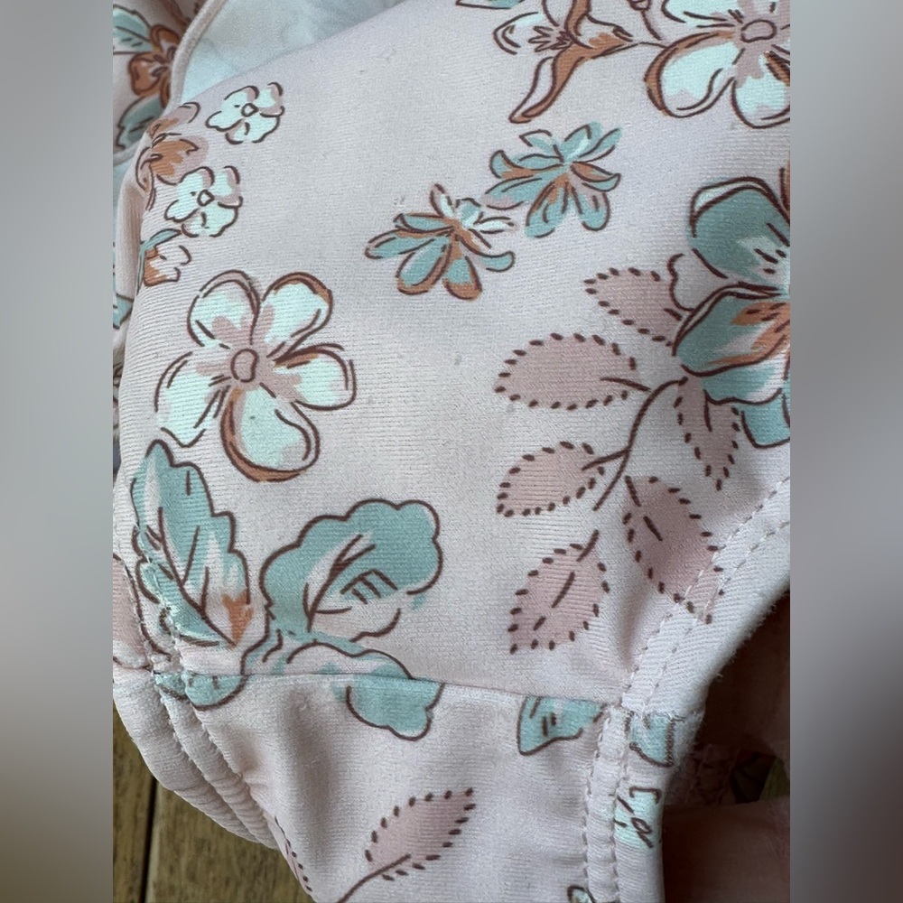 Modern Moments by Gerber Peplum Ruffle Rashguard Swimsuit size 2T - Picture 7 of 9